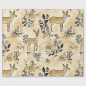 Grillige Bosree Patroon Cadeaupapier (Vlak)