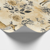 Grillige Bosree Patroon Cadeaupapier (Hoek)