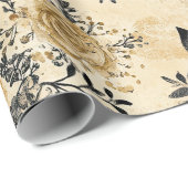 Grillige Bosree Patroon Cadeaupapier (Rol Hoek)