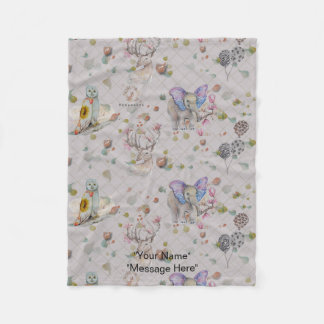 grillige bosrijke boganhues fleece deken