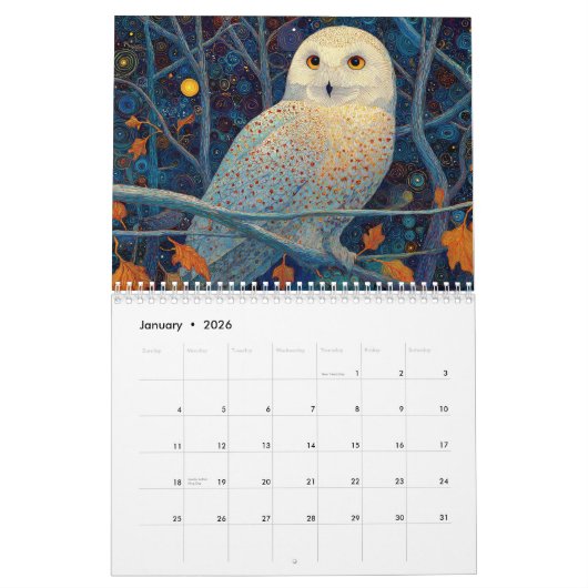 grillige boswezens kalender (Jan 2026)