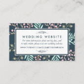 Grillige botanische bes-huwelijkswebsite-inzetstuk informatiekaartje (Voorkant)