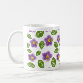 Grillige Botanische Bloem Tuin Esthetisch Patroon Koffiemok