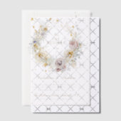 grillige botanische krans romantische bruiloft boh vellum uitnodigingen (Offset (Uitnodiging))