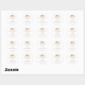 Grillige Brood Thuisbakkers Ingredient Ronde Sticker (Vel)