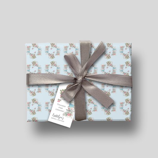 Grillige Bruidsontbijt Theepartij  Cadeaulabel