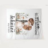  grillige bruiloft achtergrond wandkleed (Voorkant (horizontaal))