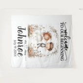  grillige bruiloft achtergrond wandkleed (Voorkant (horizontaal))