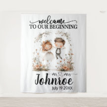  grillige bruiloft achtergrond