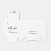 Grillige bruiloft gunst dozen met kleine boog bedankdoosjes (Uitgevouwen)