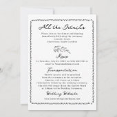 grillige bruiloft kaart (Achterkant)