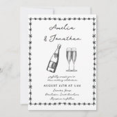 grillige bruiloft kaart (Voorkant)