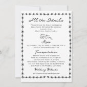 grillige bruiloft kaart (Achterkant)