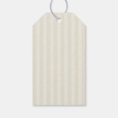 Grillige Bruine Strik Babyshower Cadeaulabel (Achterkant)