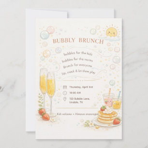 Grillige Bruisende Brunch Uitnodiging