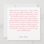 Grillige Bug Hart Valentijnsdag Kaart (Achterkant)