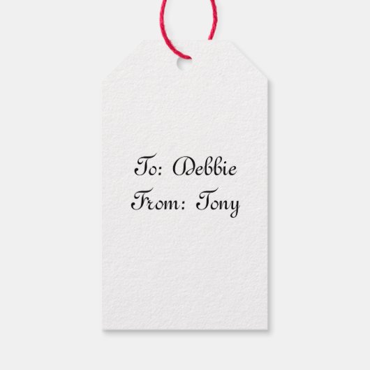 grillige buitenaardse Romance Cadeaulabel (Achterkant)