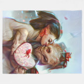 grillige buitenaardse Romance Fleece Deken (Voorkant (Horizontaal))