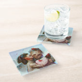 grillige buitenaardse Romance Glazen Onderzetter (Schuin)