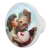 grillige buitenaardse Romance Keramische Knop (Rechts)