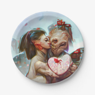 grillige buitenaardse Romance Papieren Bordje