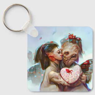 grillige buitenaardse Romance Sleutelhanger