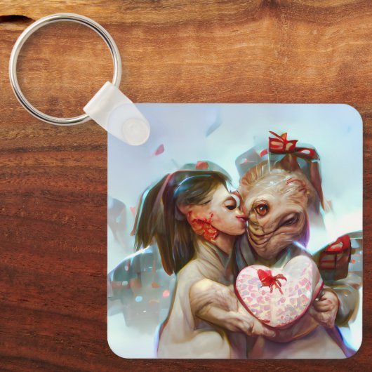 grillige buitenaardse Romance Sleutelhanger (Voorkant)