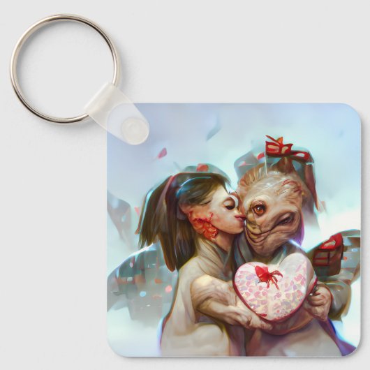 grillige buitenaardse Romance Sleutelhanger (Voorkant)