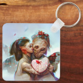grillige buitenaardse Romance Sleutelhanger (Achterkant)