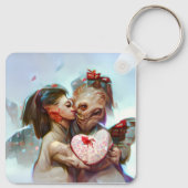 grillige buitenaardse Romance Sleutelhanger (Achterkant)