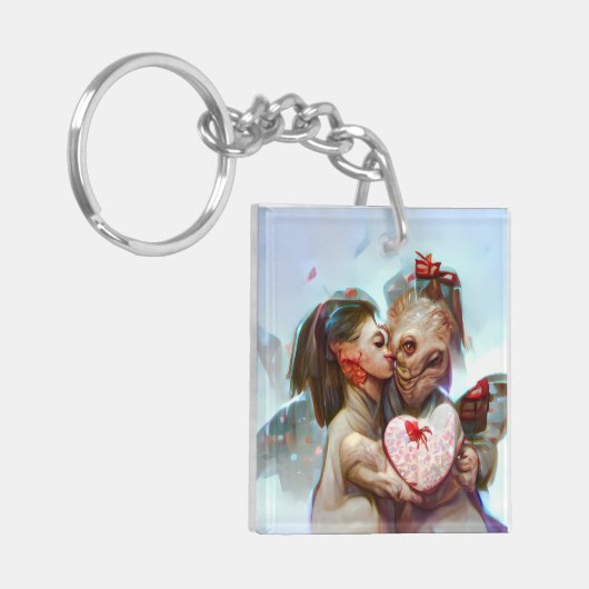 grillige buitenaardse Romance Sleutelhanger (Voorkant Links)