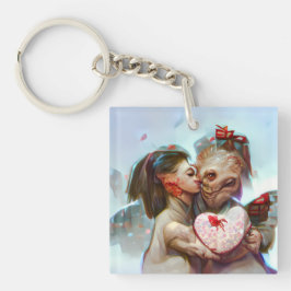 grillige buitenaardse Romance Sleutelhanger