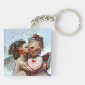 grillige buitenaardse Romance Sleutelhanger (Achterkant)