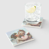 grillige buitenaardse Romance Stenen Onderzetter (Zijkant)