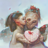 grillige buitenaardse Romance Sticker (Voorkant)