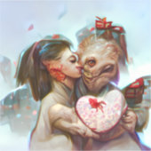 grillige buitenaardse Romance Sticker (Voorkant)