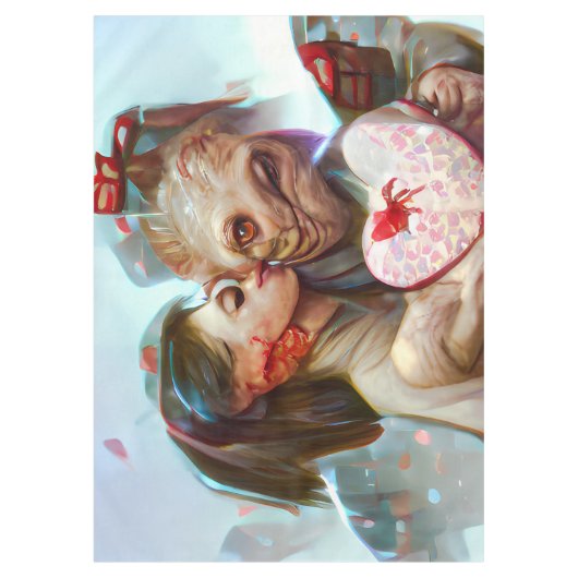 grillige buitenaardse Romance Tafelkleed (Voorkant)