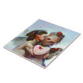 grillige buitenaardse Romance Tegeltje (Zijkant)