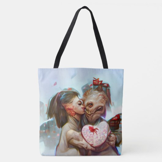 grillige buitenaardse Romance Tote Bag (Voorkant)