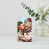 grillige buitenaardse Romance Visitekaartje (Staand voorkant)