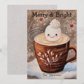 Grillige Cacao Kerstkaart (Voorkant / Achterkant)