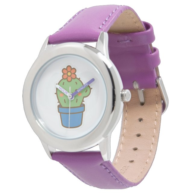 grillige cactus horloge (Gekanteld)