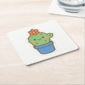 grillige cactus kartonnen onderzetters (Schuin)