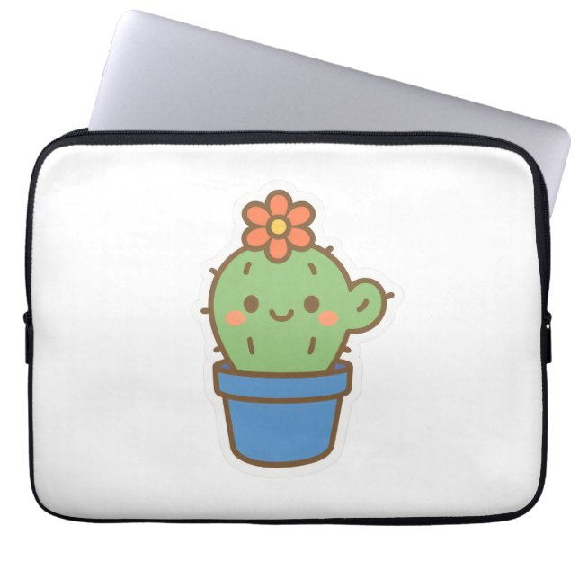 grillige cactus laptop sleeve (Voorkant)
