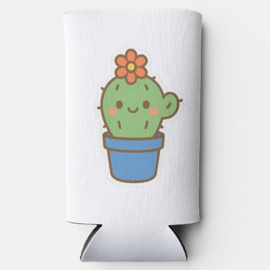 grillige cactus seltzer blikjeskoeler (Voorkant)