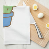 grillige cactus theedoek (Quarter Fold)