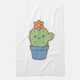 grillige cactus theedoek