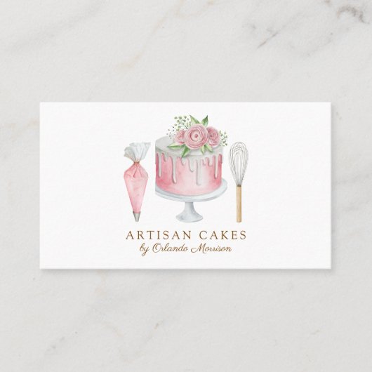 Grillige Cake Bakker Bakkerij Visitekaartje (Voorkant)