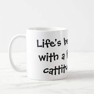 Grillige Calico Kat met Kat-Attitude Koffiemok