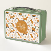 Grillige Capybara Metalen Lunchbox (Achterkant)